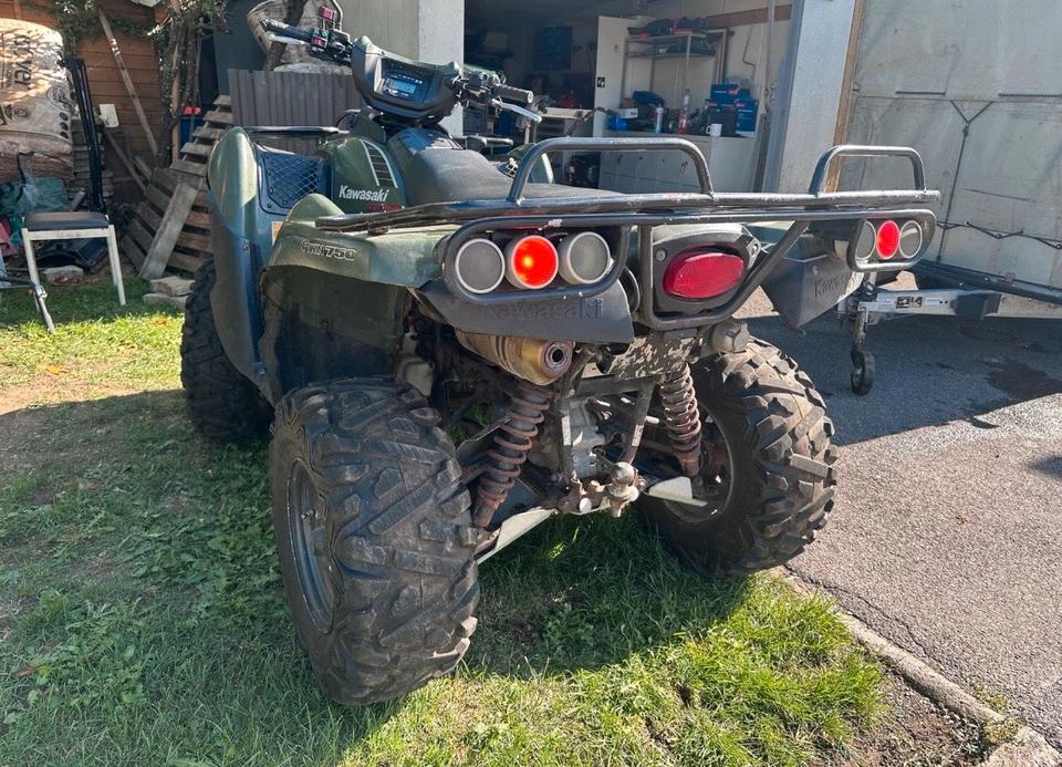 Kawasaki kvf 750 quad mit schneeschild 2006 — photo 5