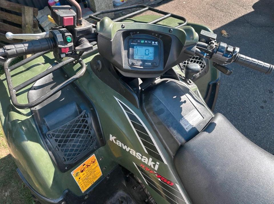 Kawasaki kvf 750 quad mit schneeschild 2006 — photo 6