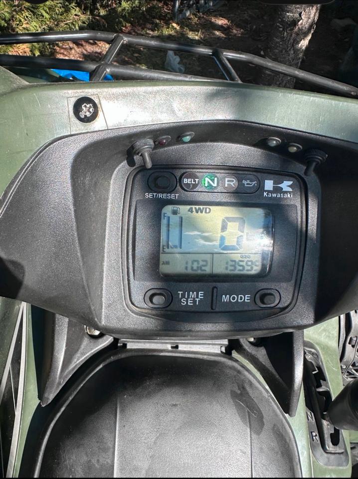 Kawasaki kvf 750 quad mit schneeschild 2006 — photo 7