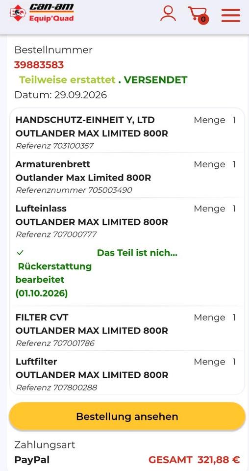 Weitere Motorräder CAN-AM Outlander N 810R P MAX XT LOF 2011 — фото 16