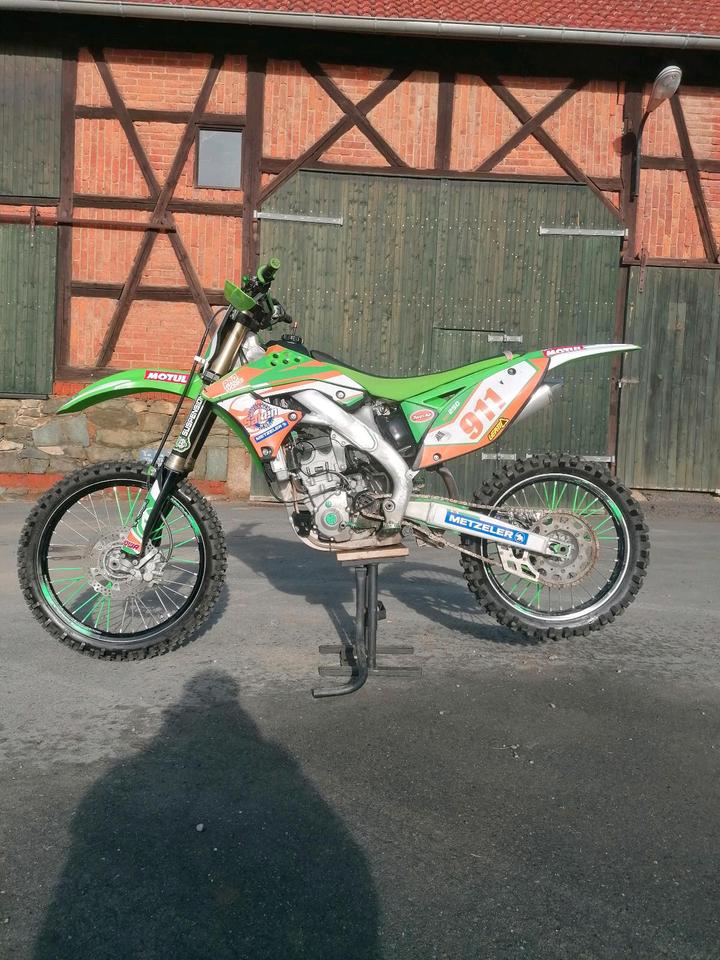 Kawasaki Gelöscht • Kawasaki KX250F kxf 250ccm Motocross Cross Vollcross Enduro 2012 — вигляд ззаду