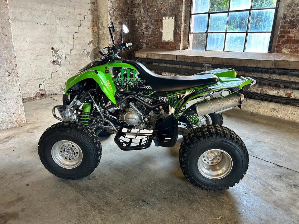 Kawasaki KFX 700 Monster-Energy-Quad mit LOF-Zulassung 2005 — engine 697 ccm