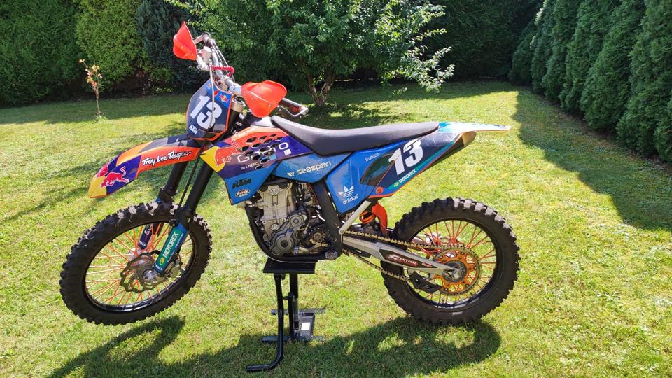 KTM SX-F 450 SX F Motocross Motorrad Cross 2008 — rear view