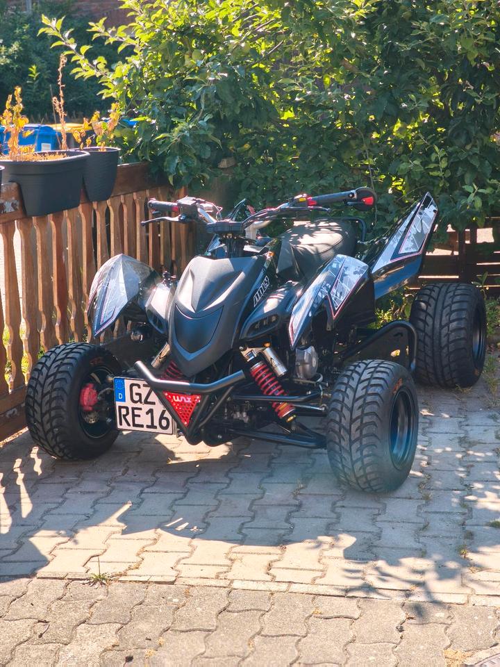 Weitere Motorräder Adly 500 Quad, LOF, TOP, Beeline Bestia 5.5 Supermoto 2013 — rear view