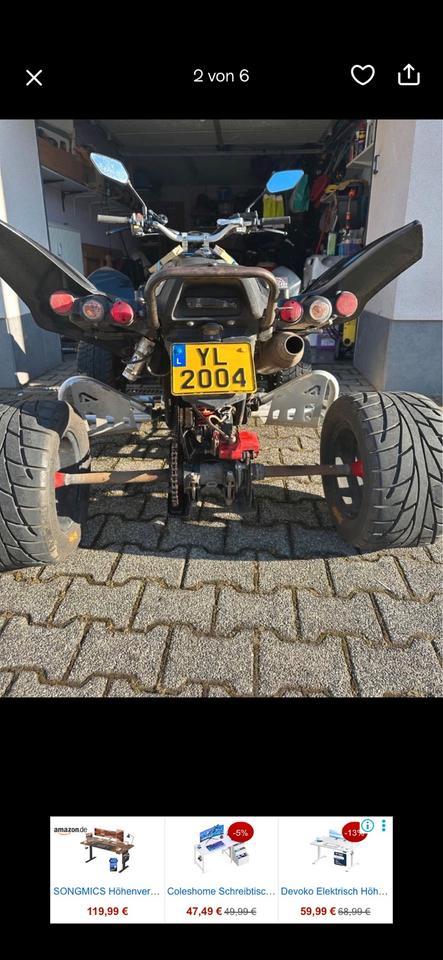 Weitere Motorräder Verkaufe/tausche beeline bestia 5.5 2013 — rear view