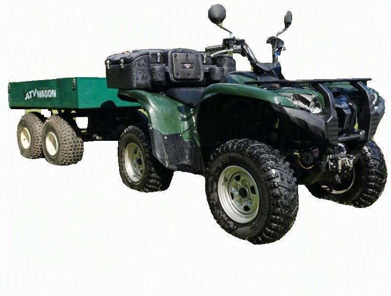 Yamaha Grizzly 700 FI+Seilwinde+kippbaren Anhänger+Räumschild 2008 — rear view