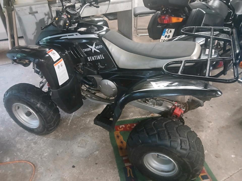 Weitere Motorräder Gelöscht • Hercules Quad Automatic mit Rückwärtsgang Heute Winterpreis 2006 — rear view
