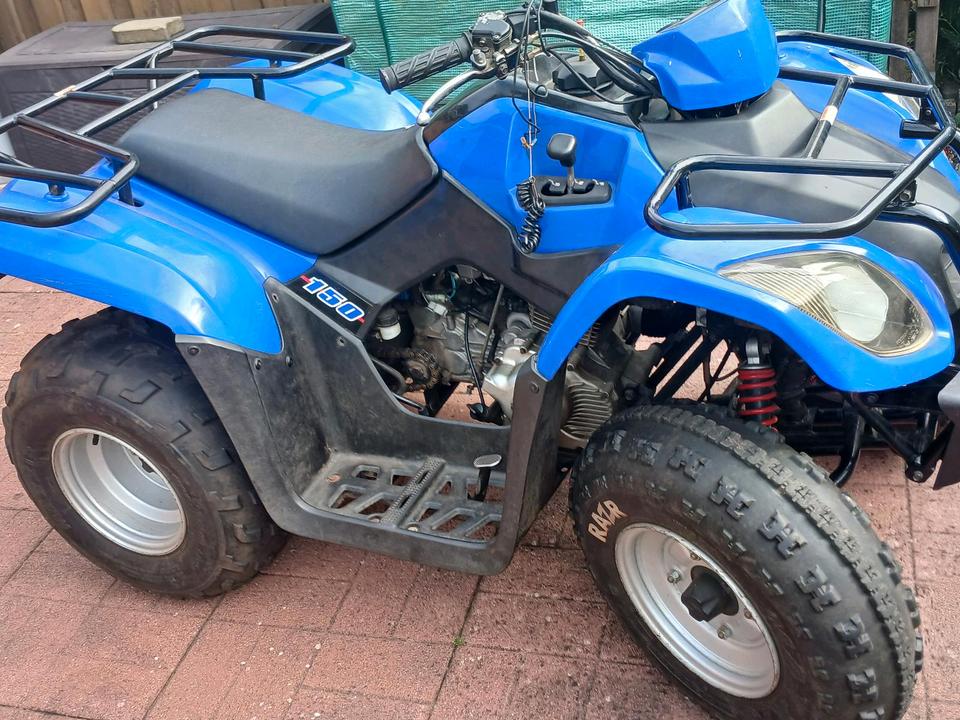 Kymco Gelöscht • Kymco MXU 150 ccm Quad ATV blau defekt 2007 — interior