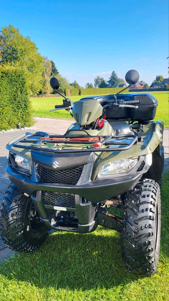 Suzuki Kingquad 500 [ ATV ] inkl. Anhänger 2011 — rear view