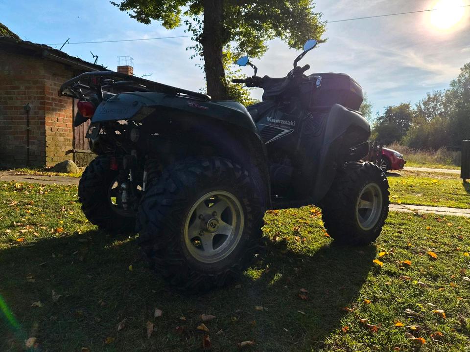 Kawasaki Gelöscht • Verkauf kawasaki quad atv 750ccm mit tüv und lof Zulassung 55 ps 2005 — photo 11