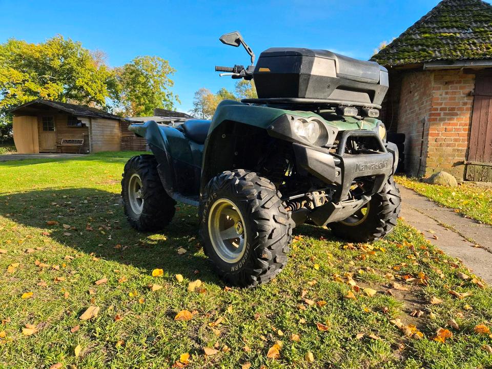 Kawasaki Gelöscht • Verkauf kawasaki quad atv 750ccm mit tüv und lof Zulassung 55 ps 2005 — photo 12