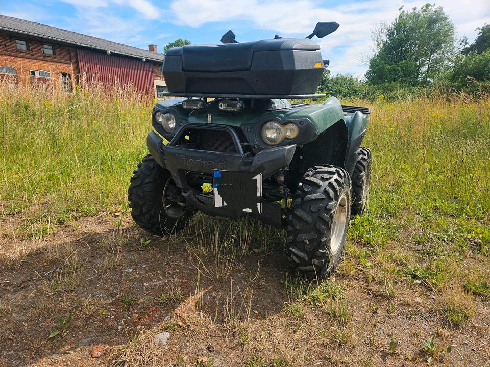 Kawasaki Gelöscht • Verkauf kawasaki quad atv 750ccm mit tüv und lof Zulassung 55 ps 2005 — rear view