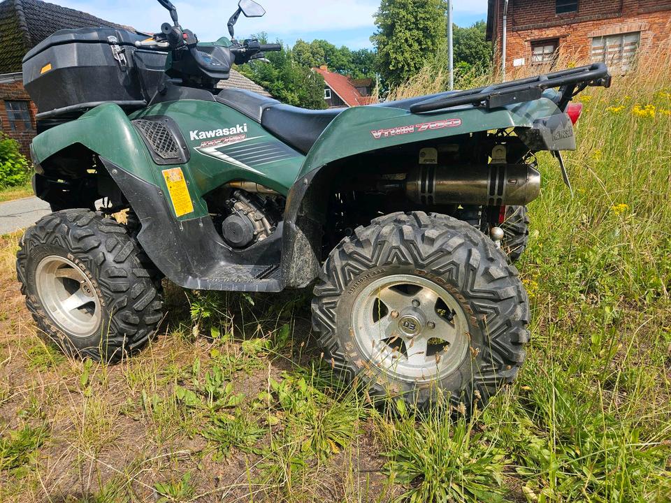 Kawasaki Gelöscht • Verkauf kawasaki quad atv 750ccm mit tüv und lof Zulassung 55 ps 2005 — photo 7