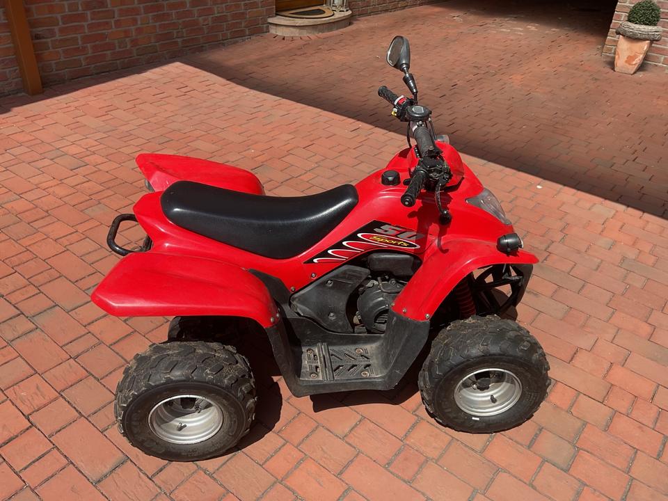 Kymco Quad Kymco Maxxer 50 2014 — rear view